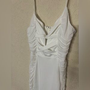 NWT White Privy Bodycon Cocktail Dress Size Large